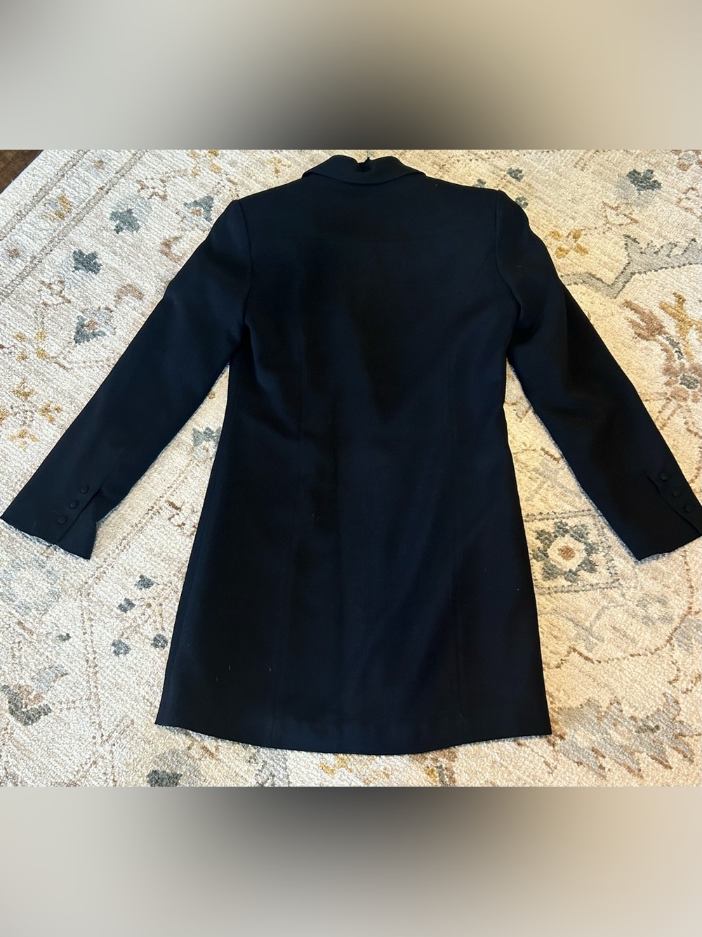 White Fox Boutique Black Belted Blazer Jacket - Picture 7 of 9